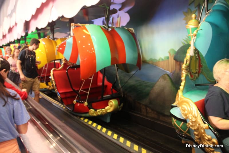 29 ride vehicle boarding area peter pans flight sights and sounds christmas