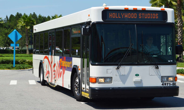 A Disney World Bus at Disney's Hollywood STudios