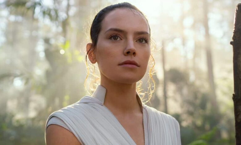 Daisy Ridley as Rey training in 'The Rise of Skywalker'