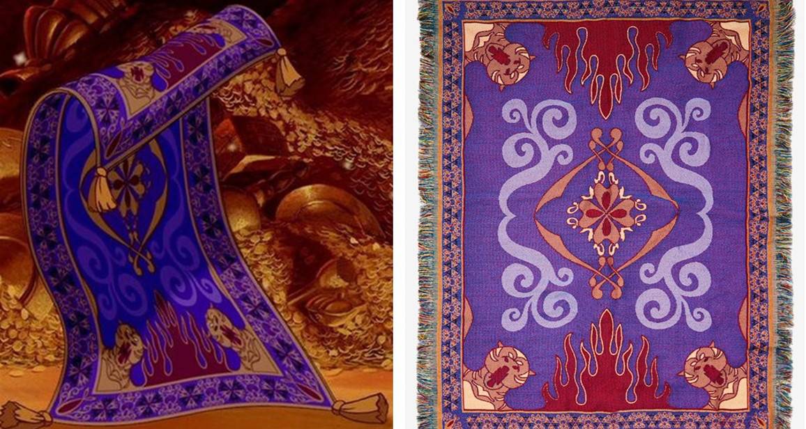 Turn Your House Into A Whole New World With This Disney Aladdin Magic Carpet Throw Dining