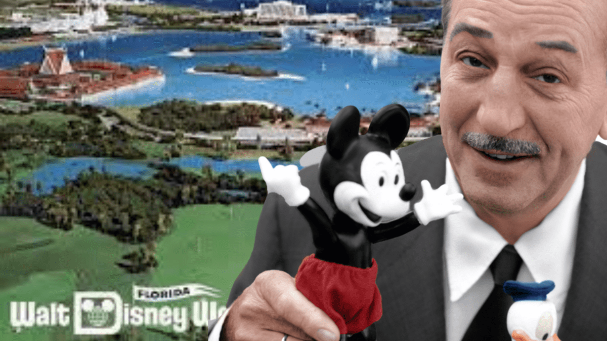 disney world preview center promo walt holding mickey