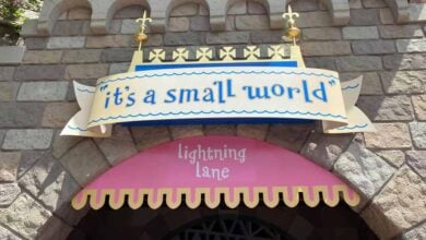 lightning lane for guests at it's a small world attraction in disney world