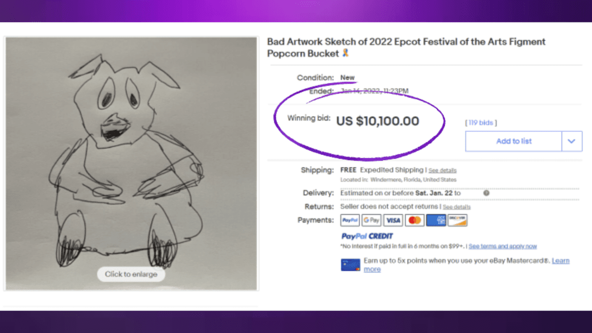 ebay listing figment bucket drawing