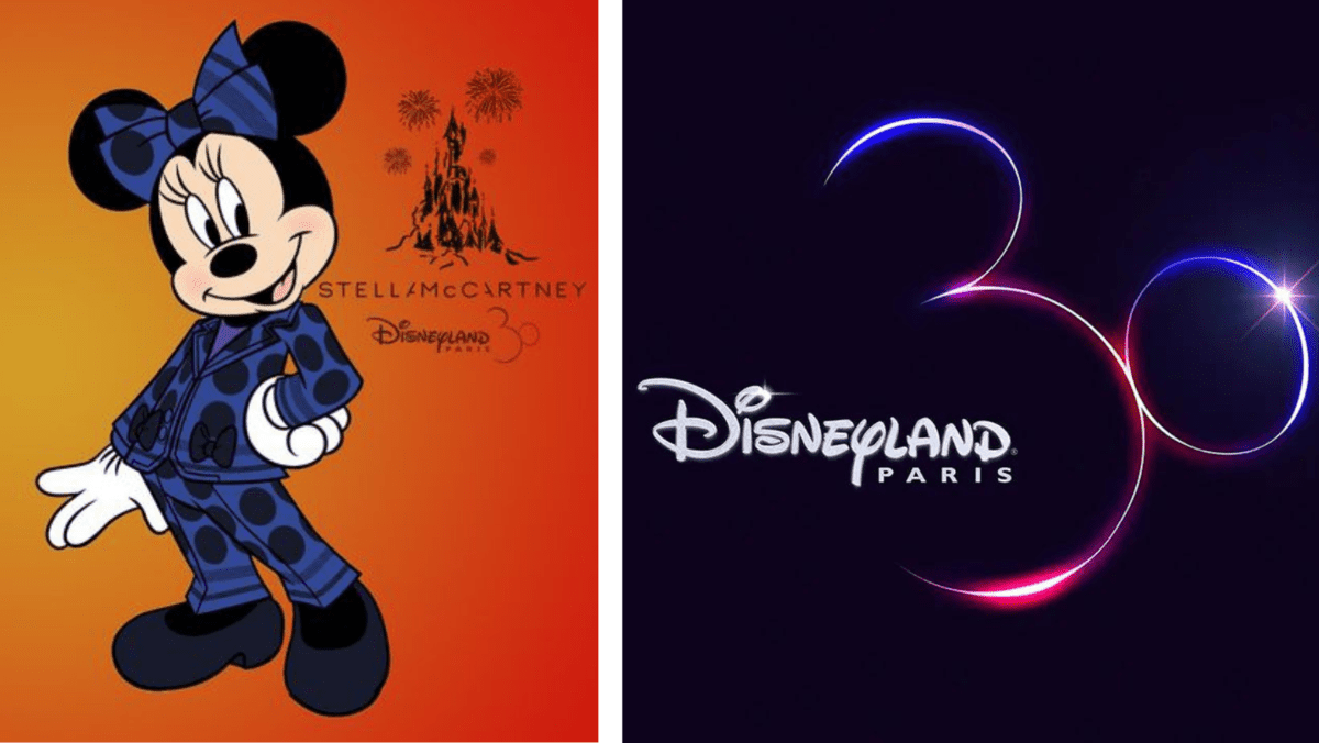 minnie mouse pant suit disneyland 30 logo