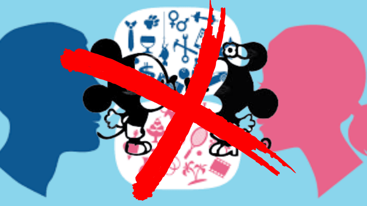 male female mickey minnie gender roles disney parks