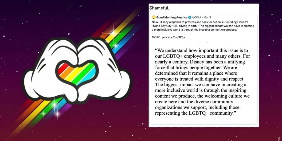 Disney Don't Say Gay Statement