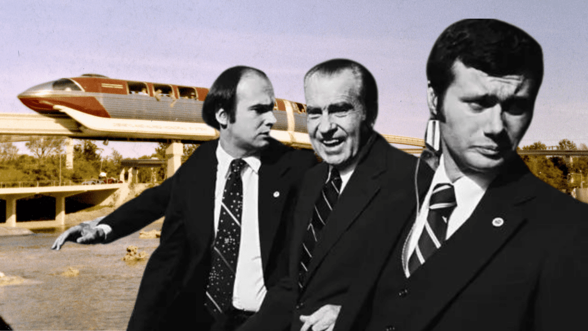 nixon secret service monorail red disneyland