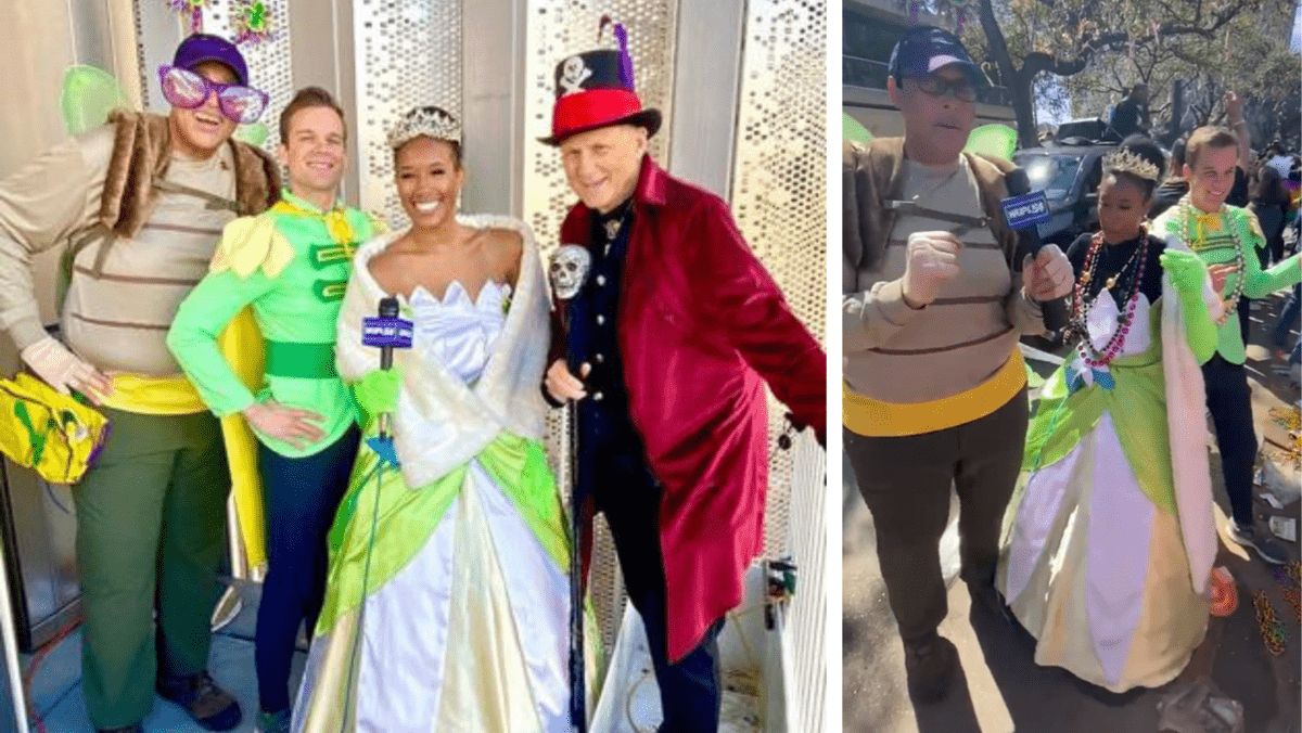 WWL-TV mardi gras princess and the frog