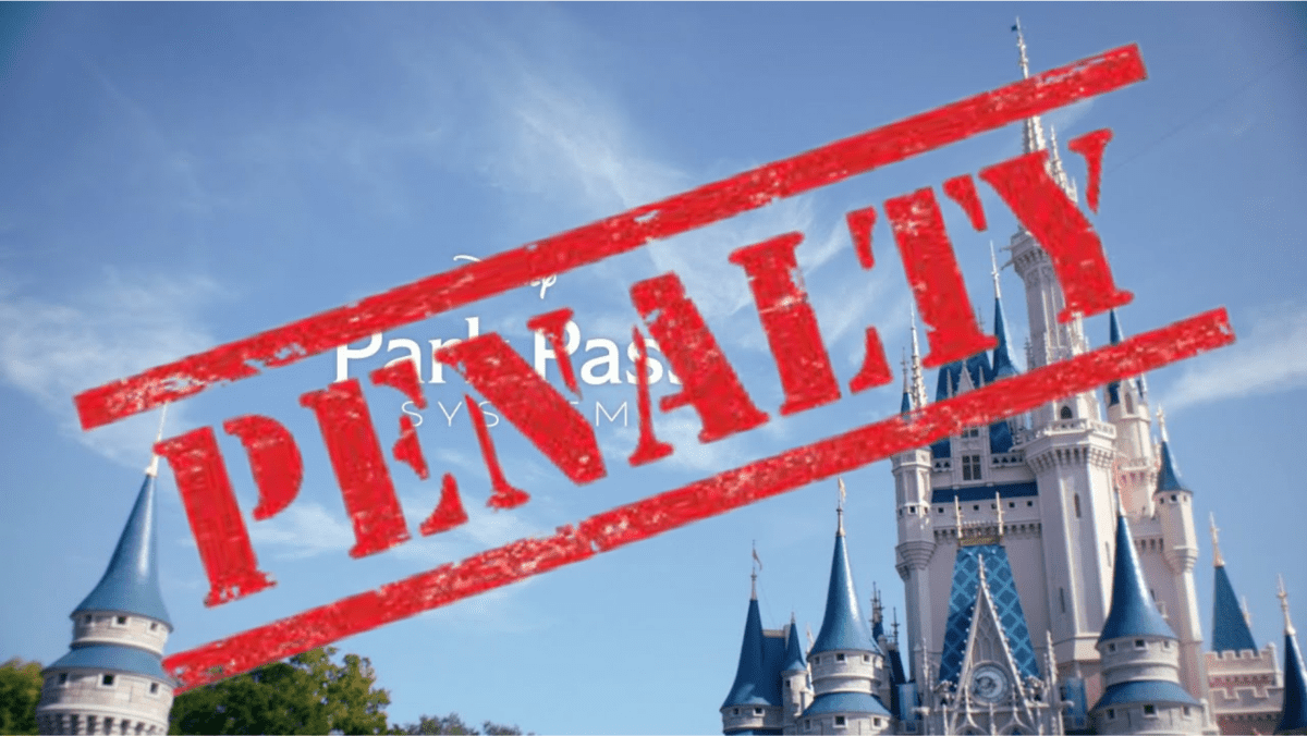 disney parks park pass reservation system penalty