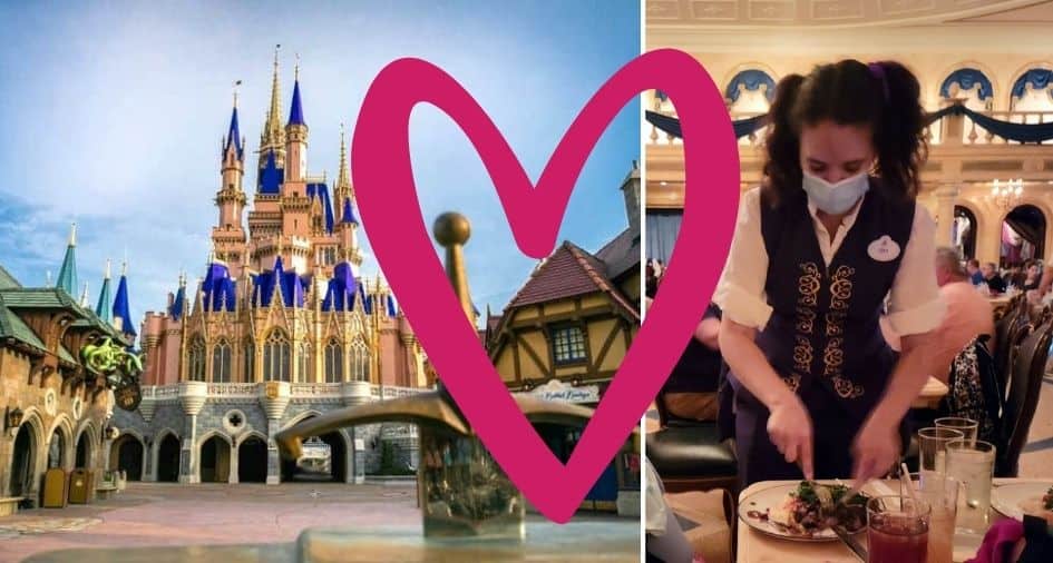 Cast Member Cuts Guests Food