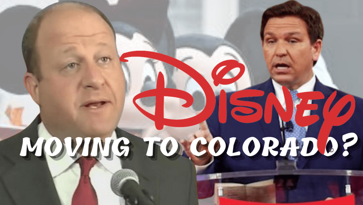 governor polis colorado ron desantis mickey minnie mouse