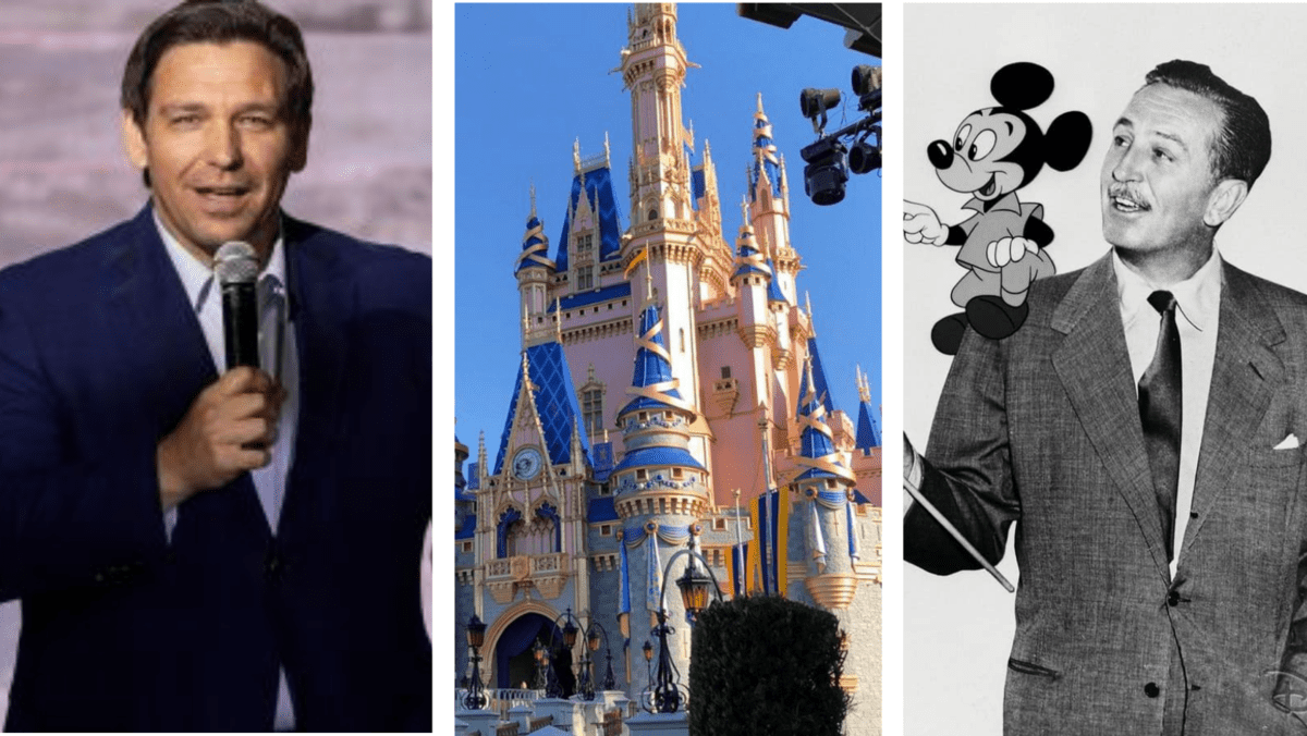 desantis cinderella castle walt disney