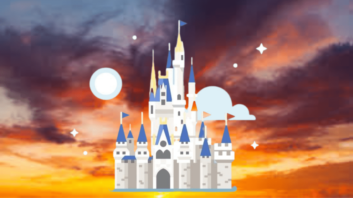 sunset saharan air layer cinderella castle