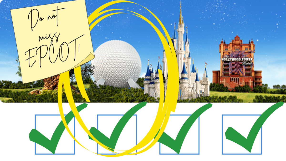 FOUR PARKS DISNEY WORLD