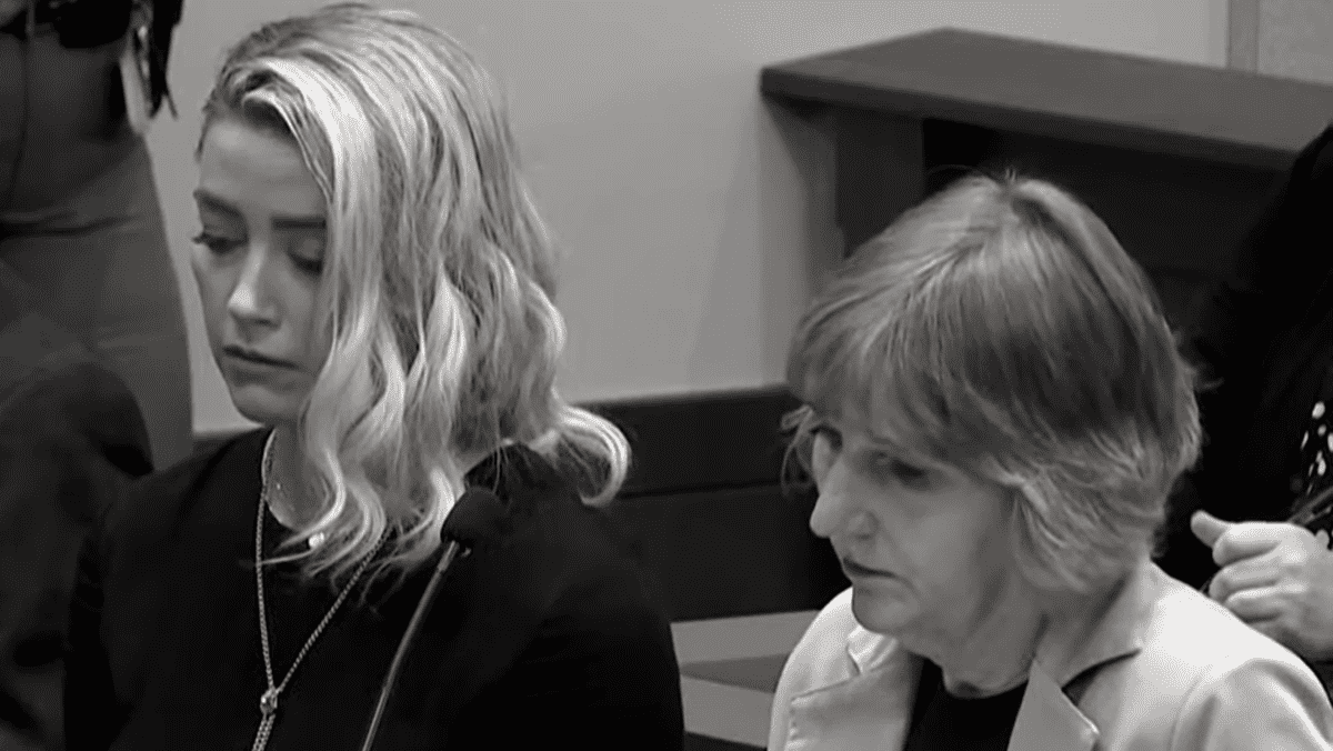 amber heard and attorney during johnny depp verdict