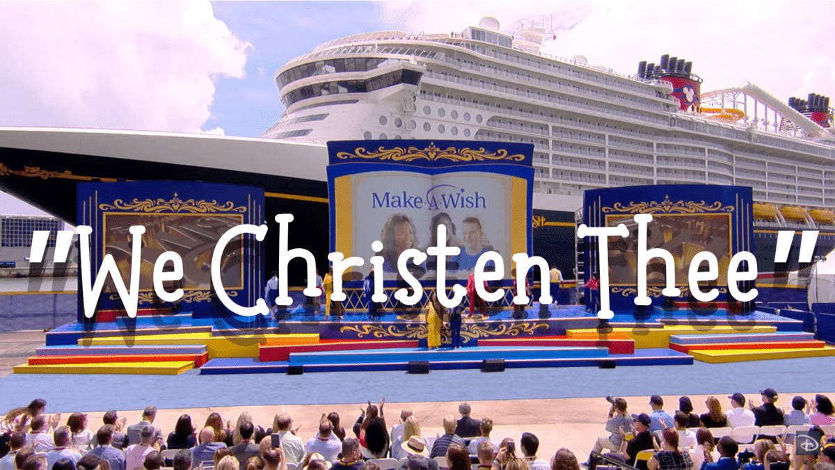 disney wish christening ceremony