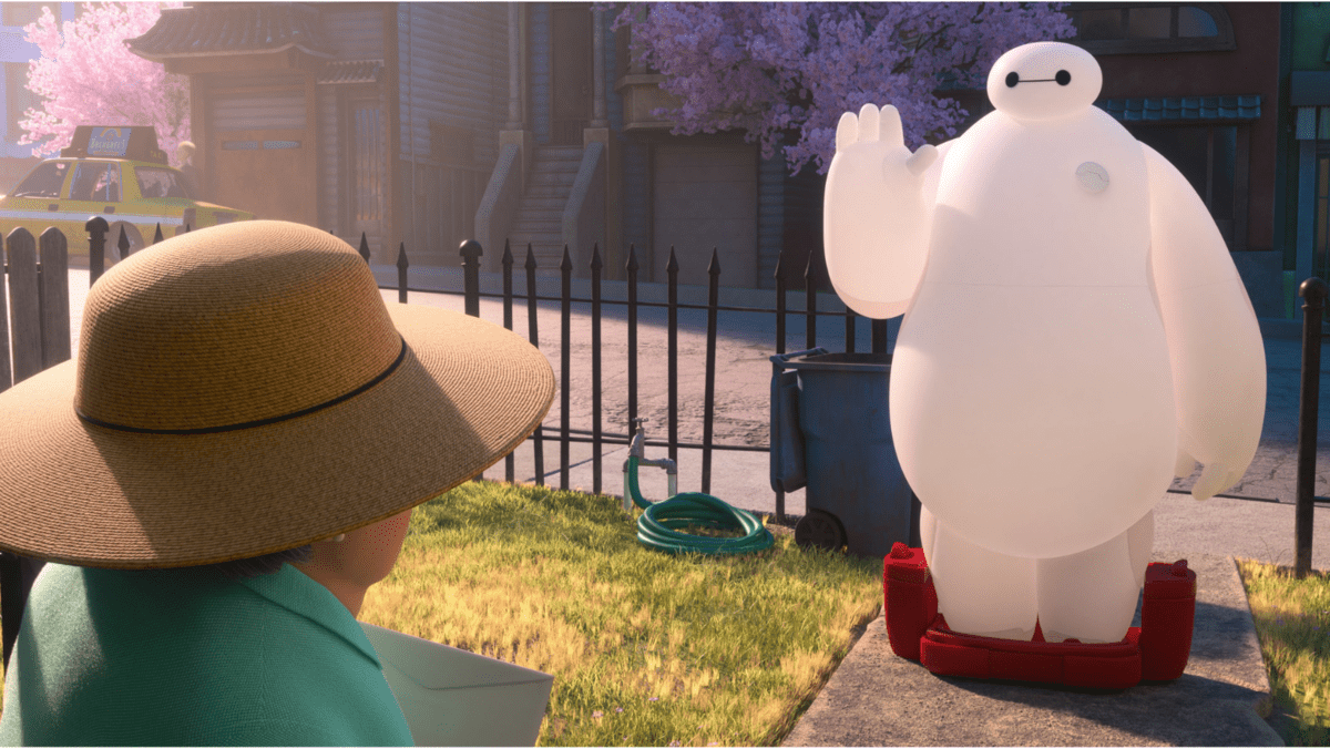 baymax and old woman