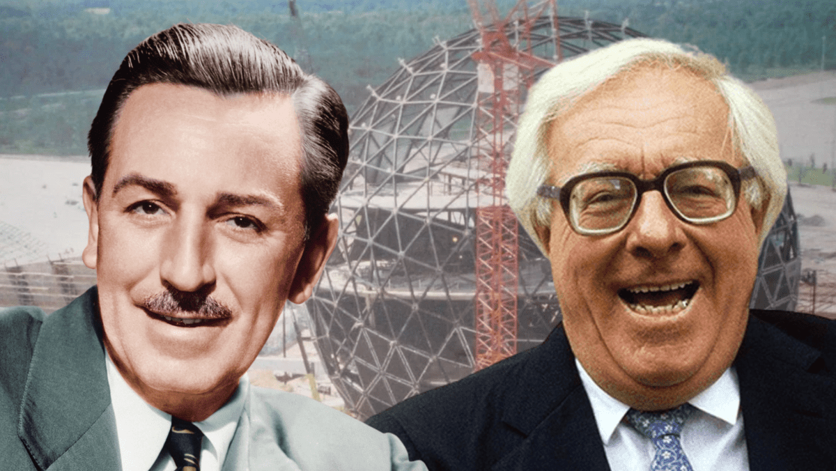 walt disney ray bradbury spaceship earth construction
