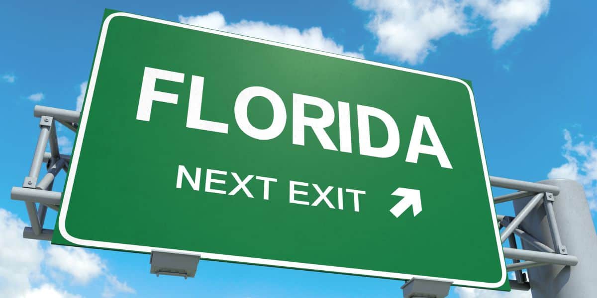 Florida sign that reads "next exit"