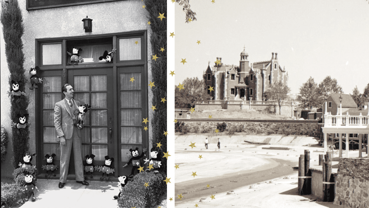 walt disney with mickeys and haunted mansion