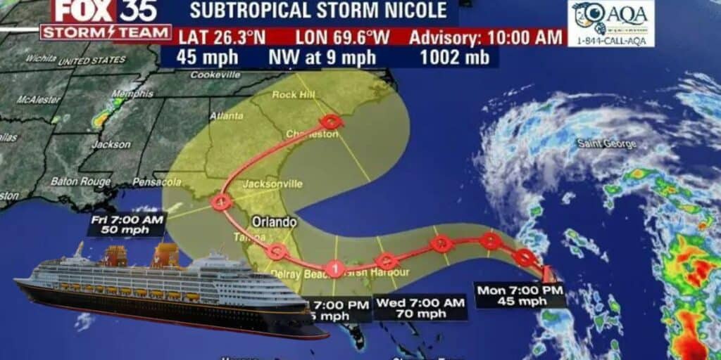 Disney Cruise Ships Forced to Alter Course Due to Strong Subtropical Storm