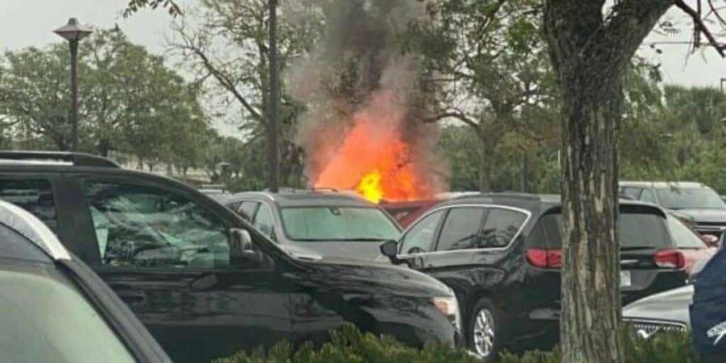 Vehicle Fire at Walt Disney World