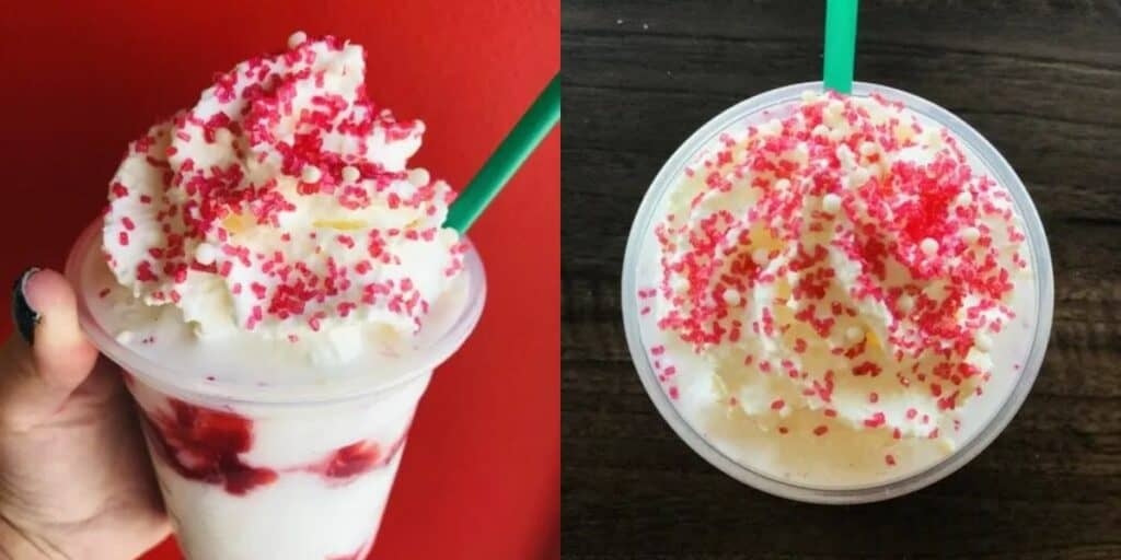 Santa Claus Frappuccino at Starbucks