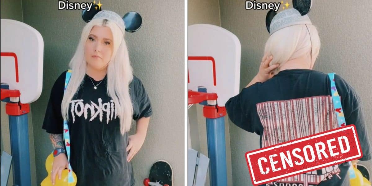 Disney World multa a mujer por usar un top inapropiado y la obliga a  ponerse una playera gratis. Ella responde: A Disney no le gustan las  espaldas