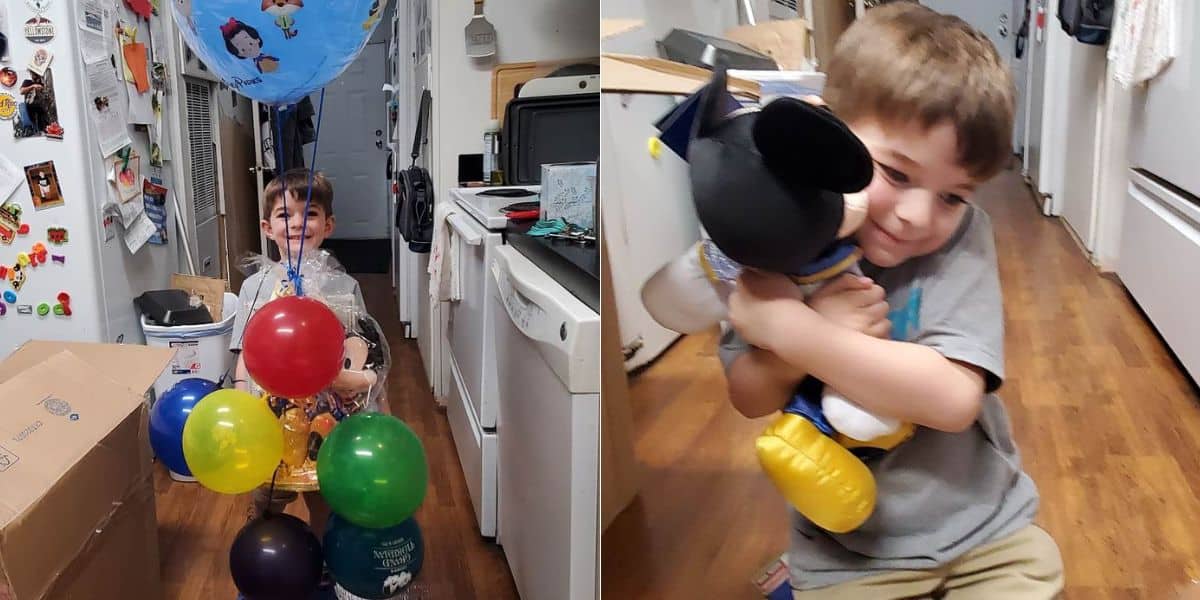 Jack's Mickey Balloon Returns Home