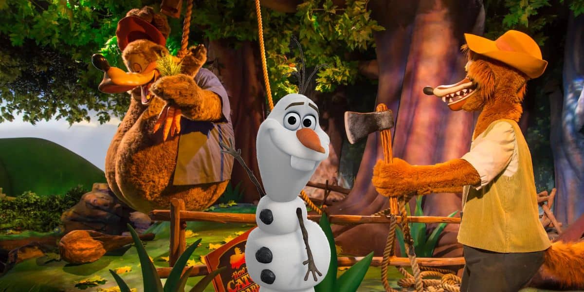 Splash Mountain and Olaf