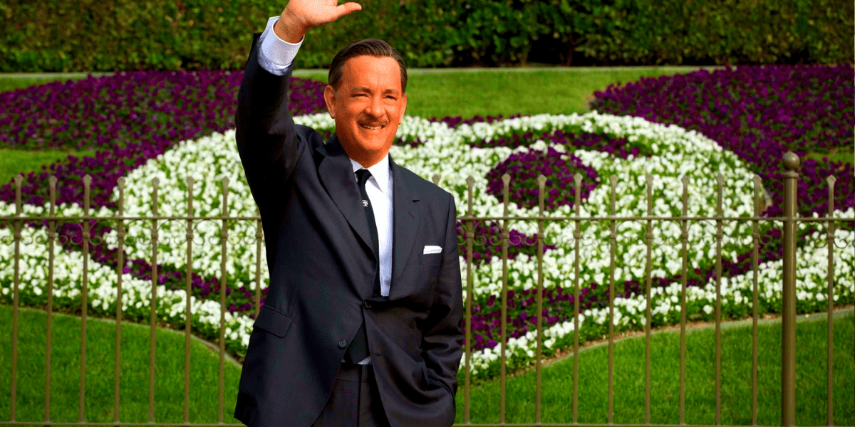 Tom Hanks as Walt Disney at Disneyland