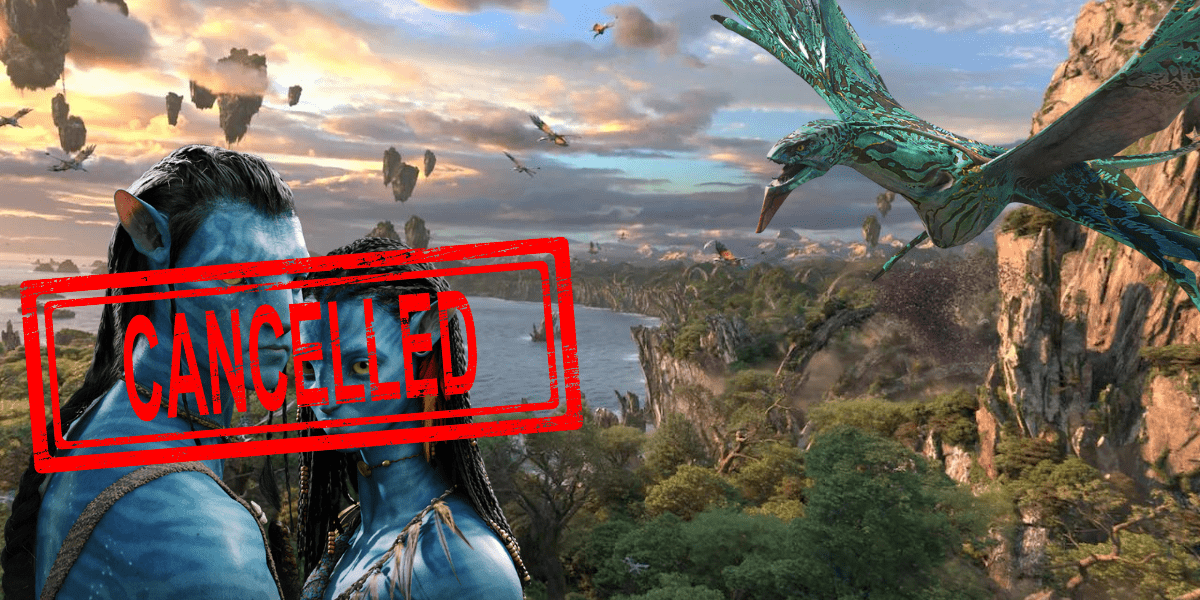flight of passage, jake and neytiri covered by a 'cancelled' sign, mountain banshee