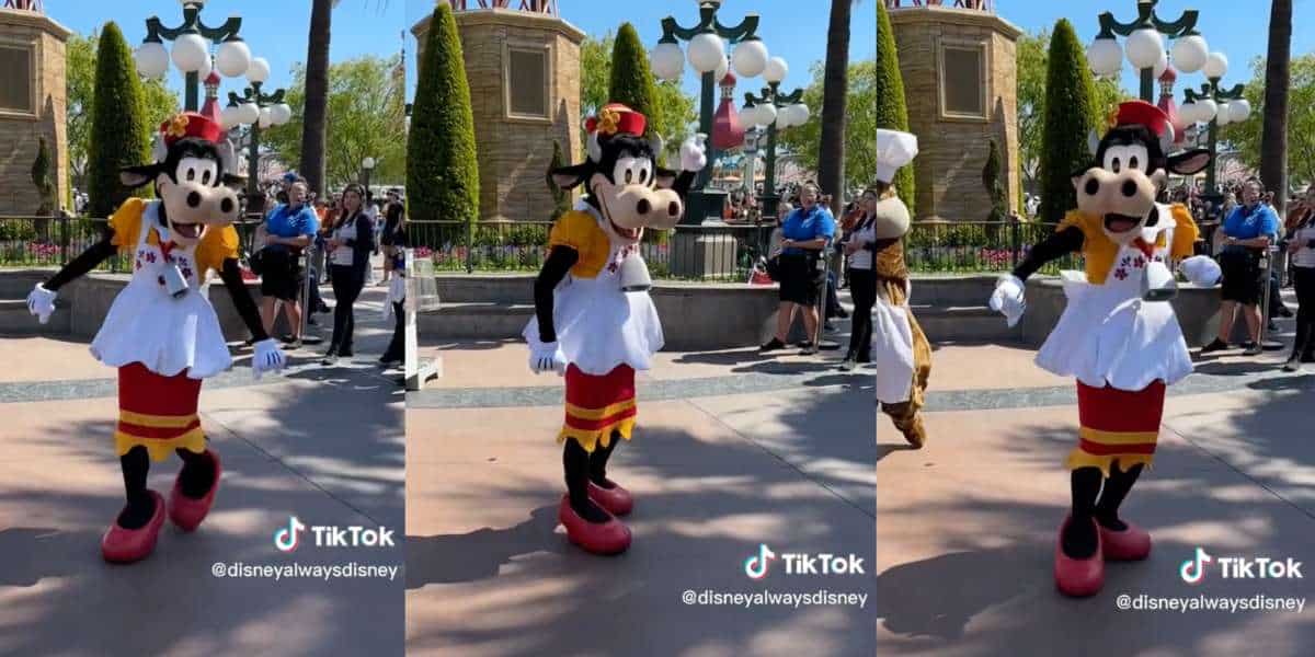 Clarabelle Cow Dancing at Disneyland Food & Wine Festival