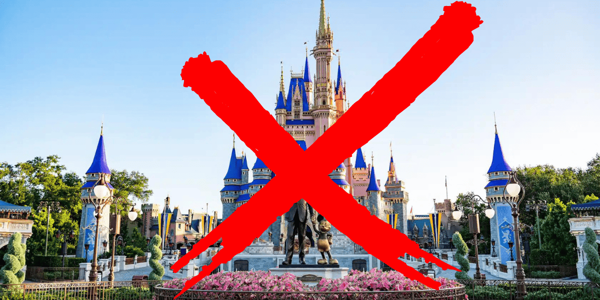 Disney with an x through it