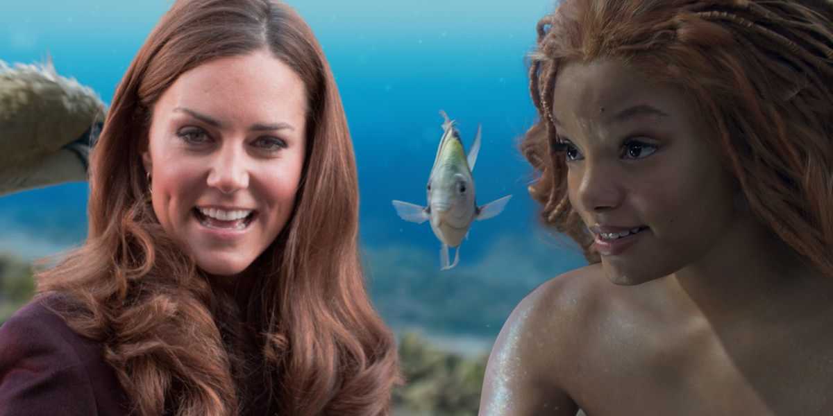 Kate Middleton with Live Action Little Mermaid Ariel