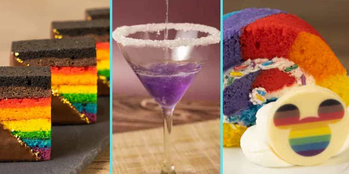 pride month treats at walt disney world rainbow food