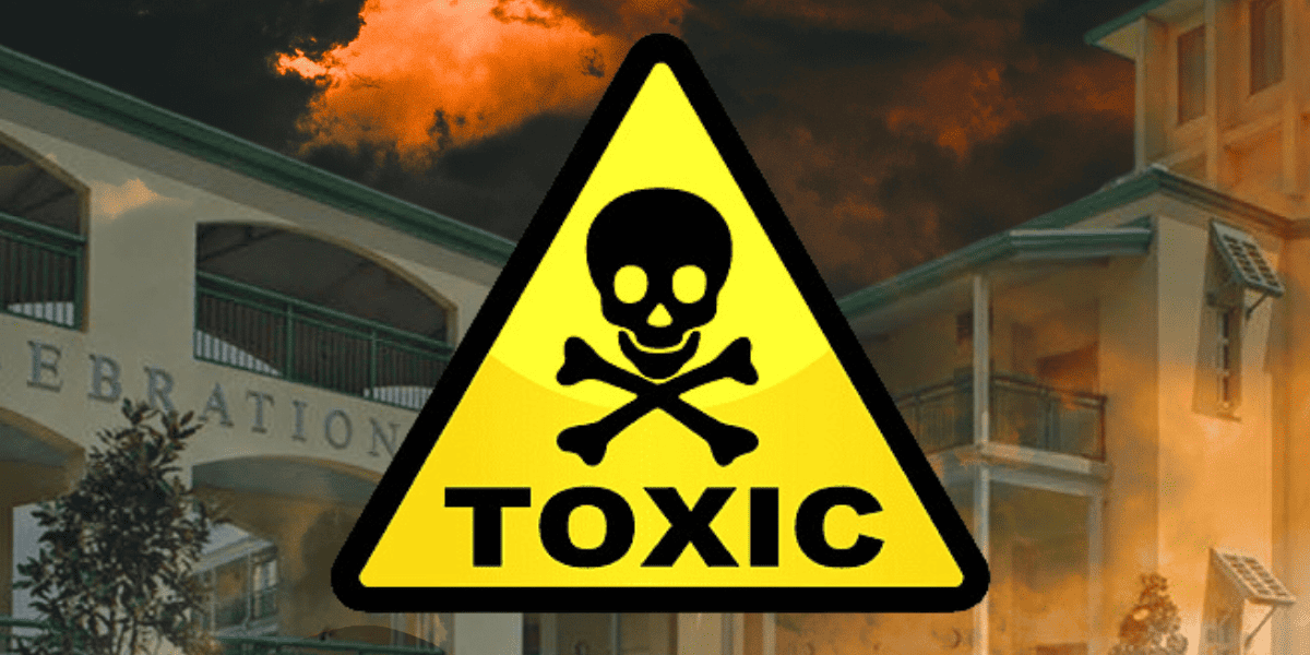 toxic sign celebration school disney florida