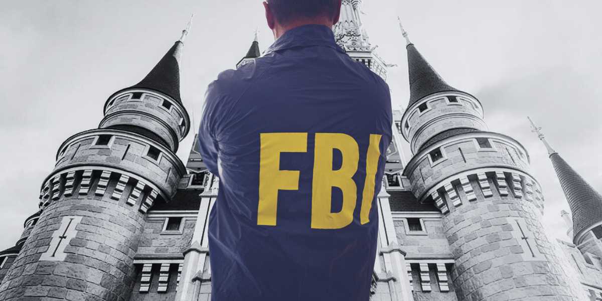 Disney FBI Agent in front of Cinderella Castle
