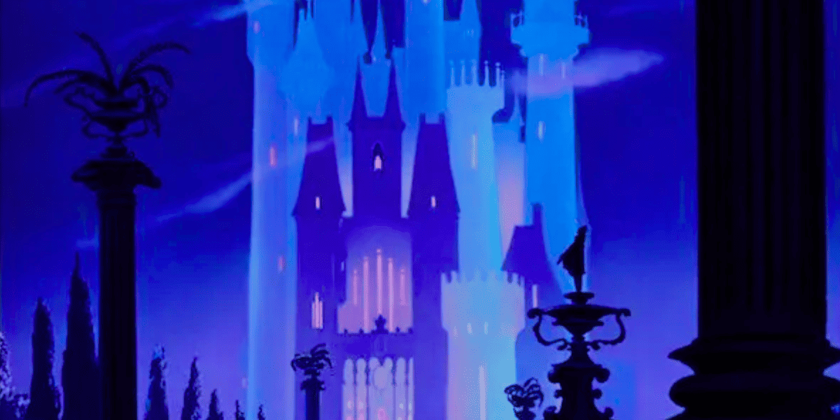 cinderella castle from cinderella 1950 walt disney animation