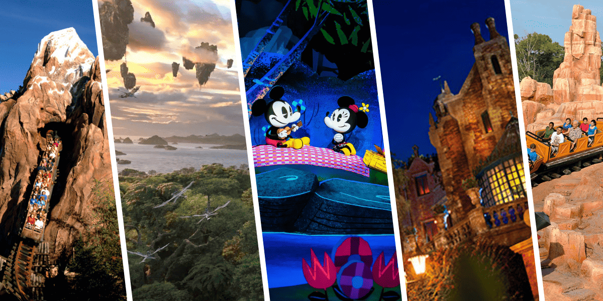 different disney world attractions