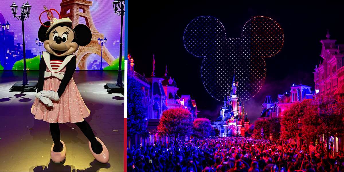 bastille day at disneyland paris amazing fireworks and drones show frech national day better than july 4 america us disney world theme park castle minnie mouse