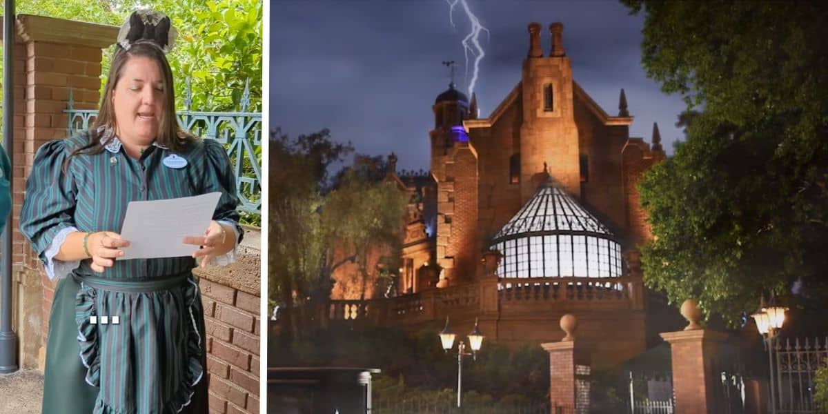disney haunted mansion ride cast members disneyland walt disney world attraction movie tickets premiere surprise