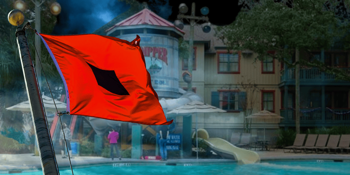hurricane warning flag and disney's hilton head resort