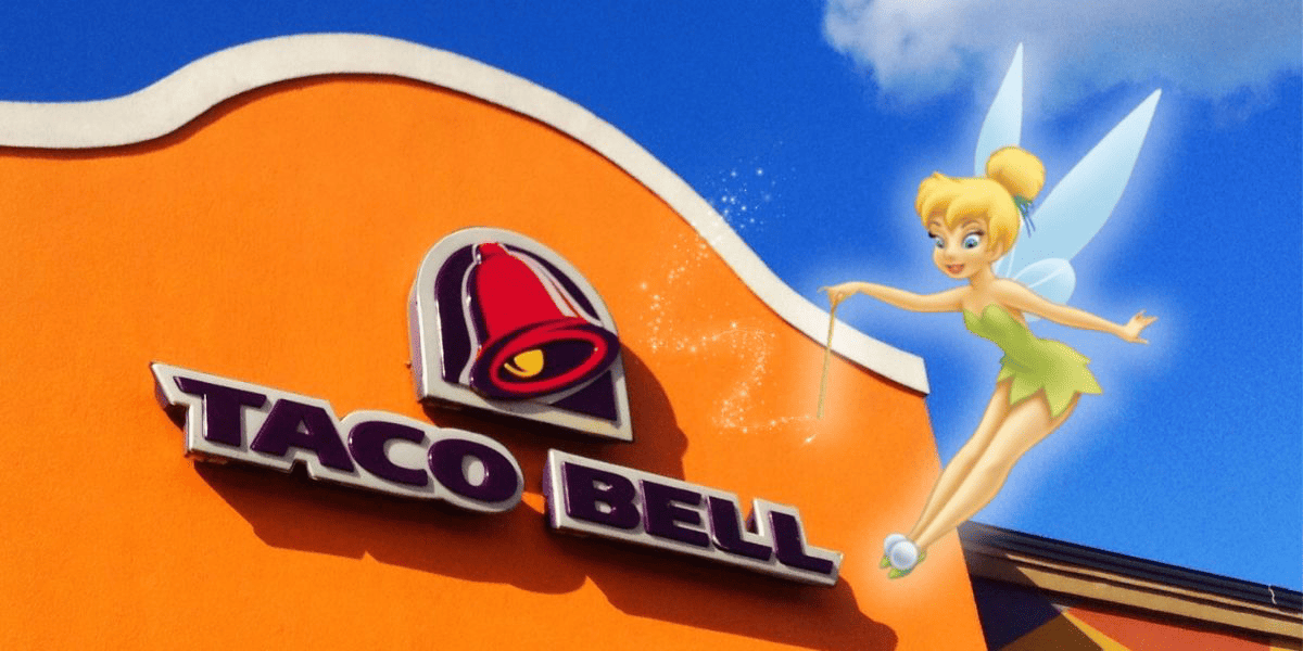 Tinker Bell uses Disney magic at Taco Bell