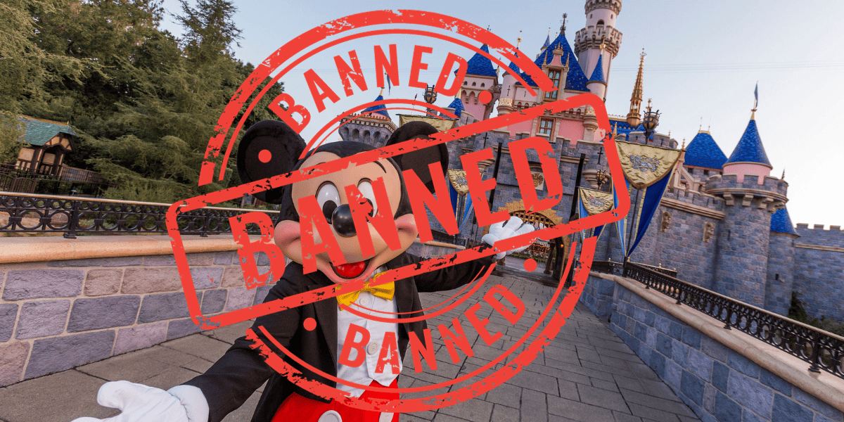 ban from disney