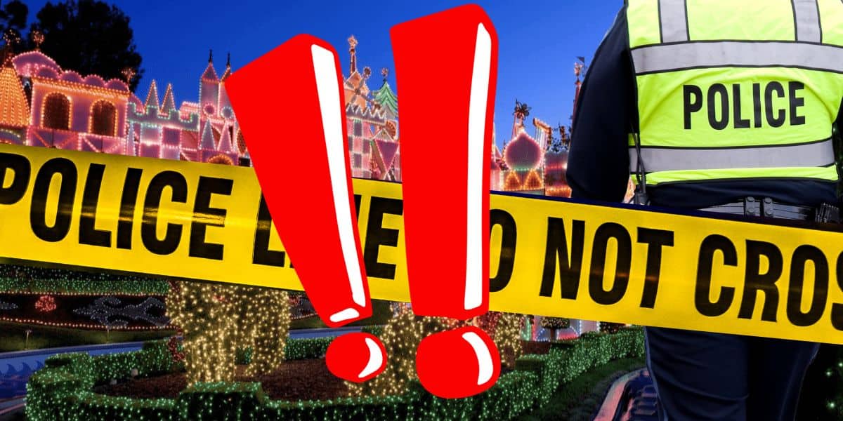 disneyland its a small world police naked man