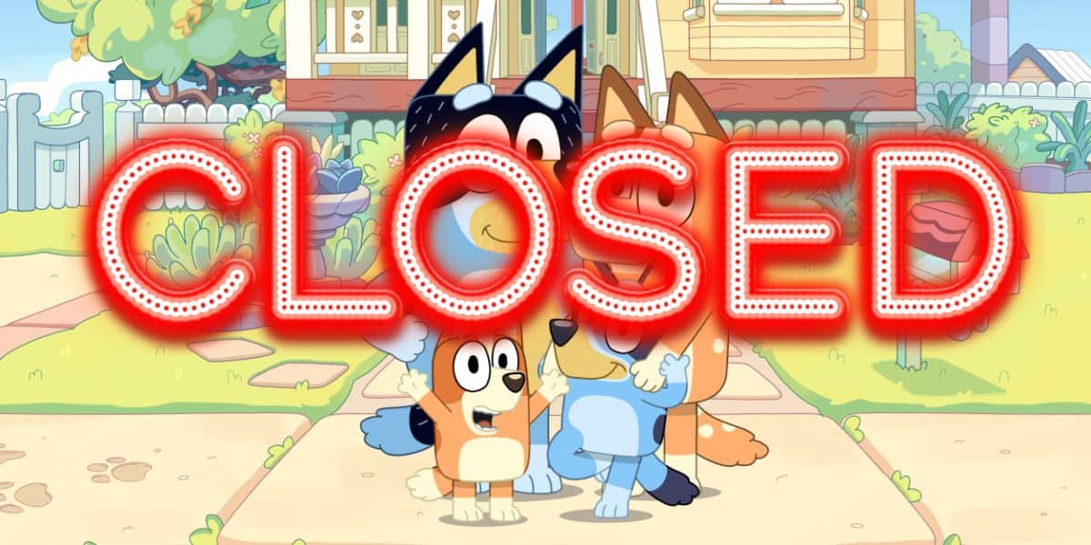 Bluey closed