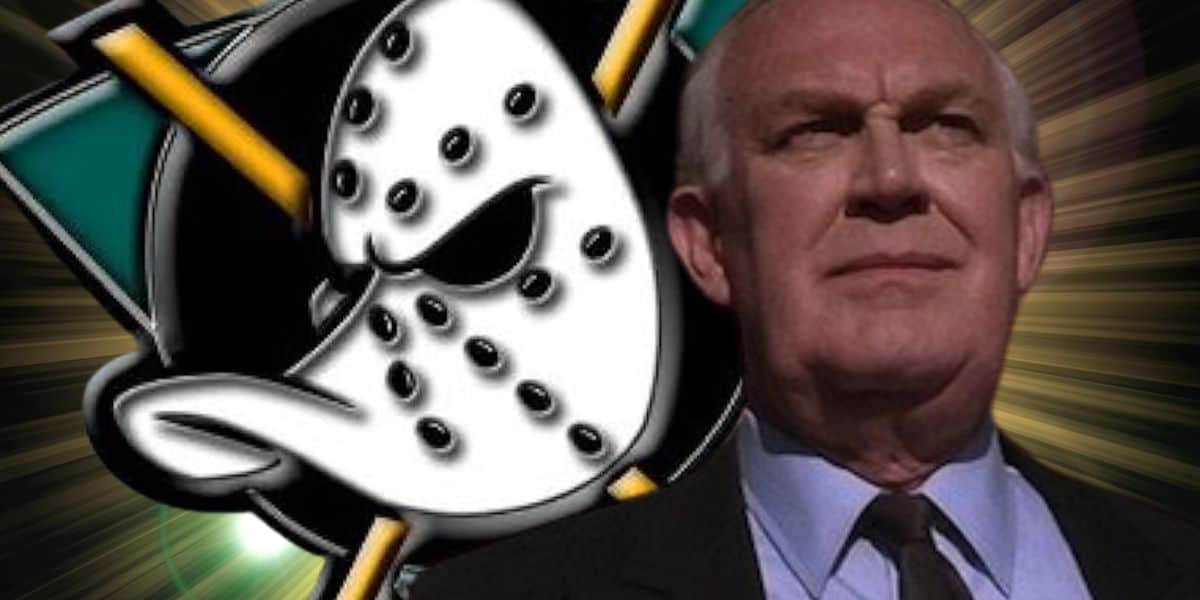 mighty ducks logo and man