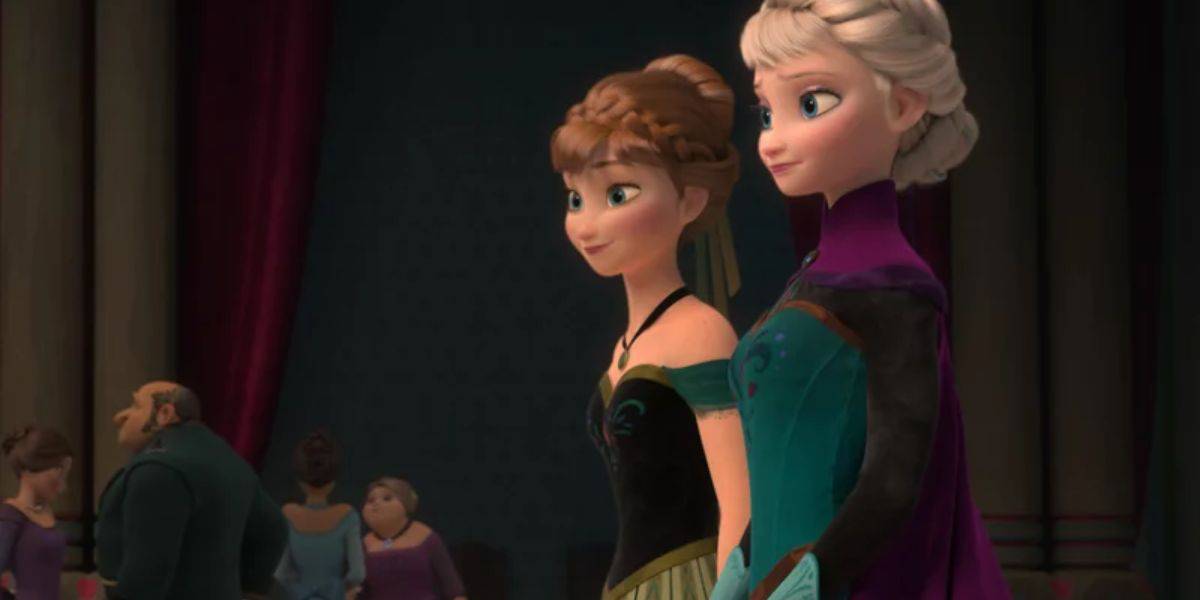 Anna and Elsa in 'Frozen'