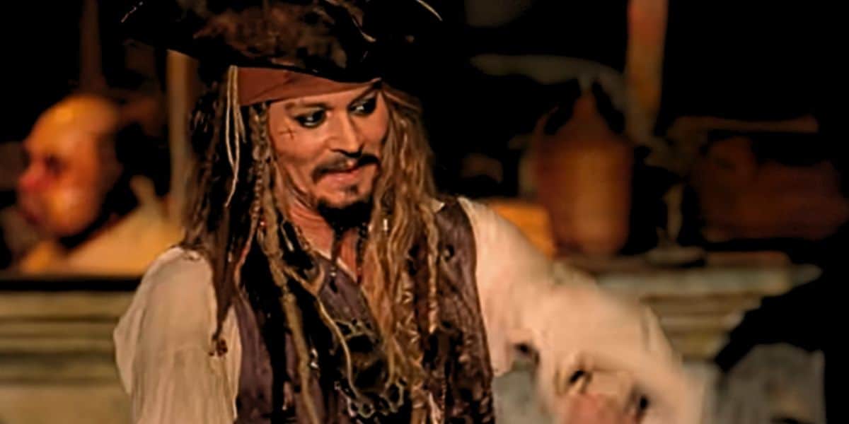 johnny depp at pirates ride at disneyland